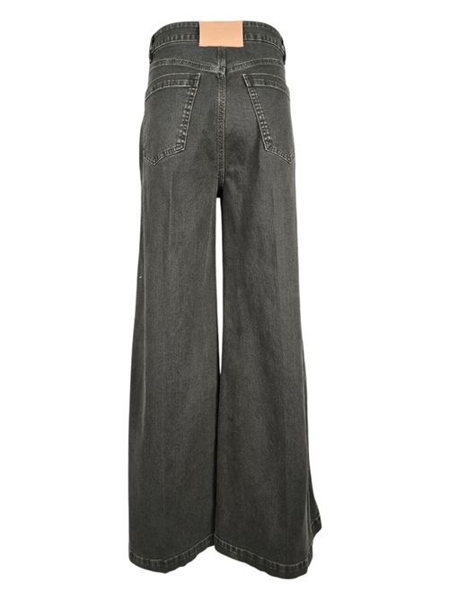 pantalone donna largo bull denim militare ( Nude ) | 1103W2561812